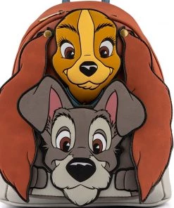 Loungefly Disney Lady And The Tramp Stacked Character Mini Backpack