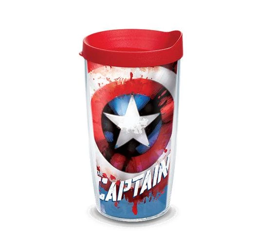 Marvel: Captain America 16 Oz. Tervis Tumbler 3 Marvel: Captain America 16 Oz. Tervis Tumbler