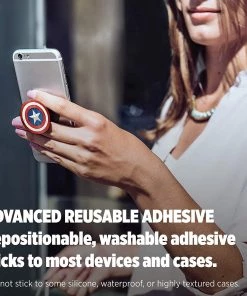 Pop Socket - Marvel Comics - Captain America Logo In Glossy Print