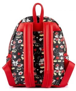 Loungefly Mickey Mouse And Minnie Mouse Heart Hands Mini-Backpack