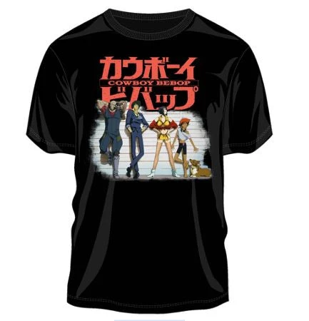 Bioworld Anime Cowboy Bebop Group Shot Logo Black T-shirt 3 Bioworld Anime Cowboy Bebop Group Shot Logo Black T-shirt