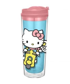 Vandor Hello Kitty "Let's Go" Travel Tumbler Cup Houseware