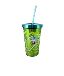 JUST FUNKY Anime Rick And Morty Green Portal Tumbler/Travel 16oz Straw Cup 7 JUST FUNKY Anime Rick And Morty Green Portal Tumbler/Travel 16oz Straw Cup