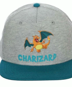 Bioworld Pokemon Charizard Jersey Patch Youth Flat Bill Snapback