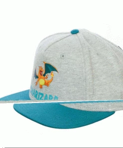 Bioworld Pokemon Charizard Jersey Patch Youth Flat Bill Snapback