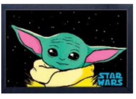 Sign Of The Times Baby Yoda 11x17-1.25" Crystex Framed Art 3 Sign Of The Times Baby Yoda 11x17-1.25" Crystex Framed Art