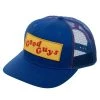 Bioworld Movies Chucky Child's Play "Good Guys" Blue & Yellow Trucker Hat 2 Bioworld Movies Chucky Child's Play "Good Guys" Blue & Yellow Trucker Hat