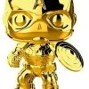 Funko Pops! Funko Pop Marvel Studios 10 - Captain America (Gold Chrome) Collectible Figure