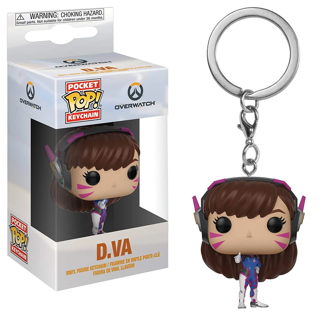 Video Games Funko Pop Keychain: Overwatch - D.Va Collectible Figure 3 Video Games Funko Pop Keychain: Overwatch - D.Va Collectible Figure
