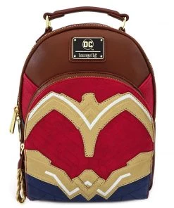 Loungefly Wonder Woman Faux Leather Mini Backpack Standard