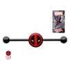Body Vibe 14g 1 3/8 Black Plated Industrial Barbell With Deadpool Logo Marvel 2 Body Vibe 14g 1 3/8 Black Plated Industrial Barbell With Deadpool Logo Marvel