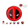 Body Vibe Marvel Screw Fit Steel Plug With Deadpool Logo Fronts 5/8