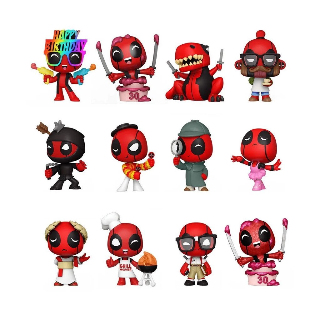 Funko Mystery Minis: Deadpool 30th- 12 PC PDQ 4 Funko Mystery Minis: Deadpool 30th- 12 PC PDQ