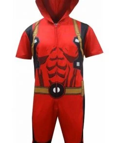 Bioworld Marvel Deadpool Cropped Union Suit