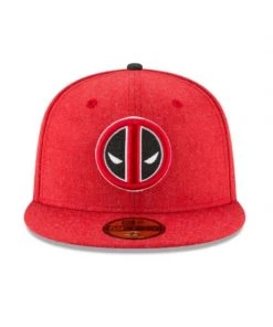 New Era Deadpool Heather Hype 7 1/4 59Fifty Fit Hat Marvel