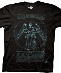 Ripple Junction Doctor Who - TV - Vitruvian Weeping Angel Adult Fitted T-Shirt