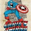 Desperate Enterprises Inc Marvel Captain America Cover Splash 12.5" X 16"