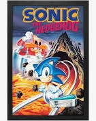 Pyramid America Sonic The Hedgehog Pinball Poster Gel Framed