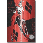 Silver Buffalo Harley Quinn "Mad Love" Card 13-Inch Square Canvas Wall Art