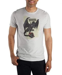 Bioworld T-shirts Dungeons And Dragons - White T-Shirt Graphic Tee