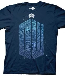 Ripple Junction Doctor Who - TV - Logo Of Words - Adult Fitted T-shirt TV Series