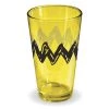 ICUP Houseware Peanuts Charlie Brown T-Shirt Yellow Pint Glass