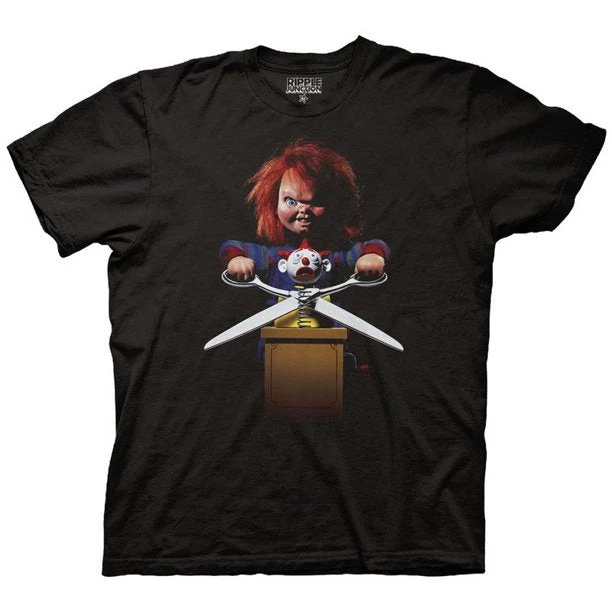 Ripple Junction Chucky Childs Play 2 Poster Adult Black T-shirt Movies 3 Ripple Junction Chucky Childs Play 2 Poster Adult Black T-shirt Movies