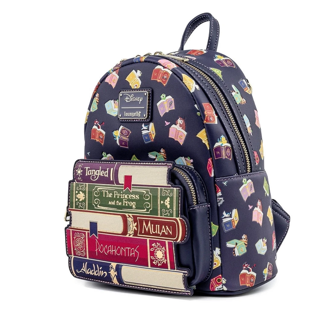 Loungefly Disney Princess Books Mini Backpack 4 Loungefly Disney Princess Books Mini Backpack