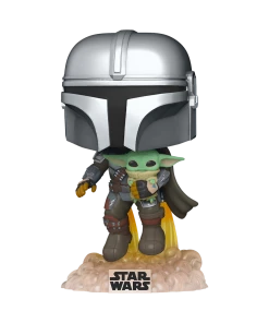 Funko Pop! Star Wars: The Mandalorian - Mando Flying W/Jet Pack Funko Pops!