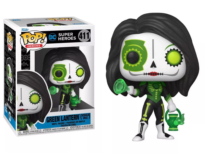 Funko POP Heroes: Dia De Los DC- Green Lantern (Jessica Cruz) Funko Pops! 3 Funko POP Heroes: Dia De Los DC- Green Lantern (Jessica Cruz) Funko Pops!