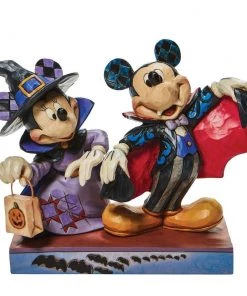 Enesco Disney Traditions: Minnie Witch Vampire Mickey Figurine