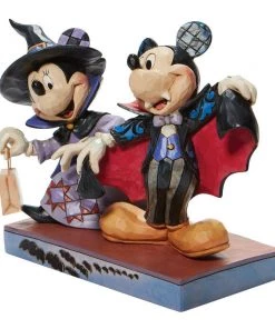 Enesco Disney Traditions: Minnie Witch Vampire Mickey Figurine