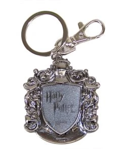 Monogram Movies Harry Potter Slytherin School Crest Pewter Keychain