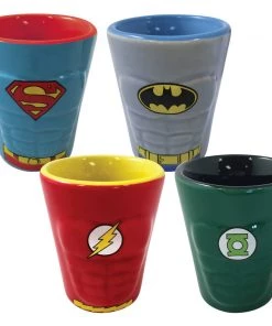 ICUP DC Comics Heroes Of DC Molded Ceramic Shot Glass