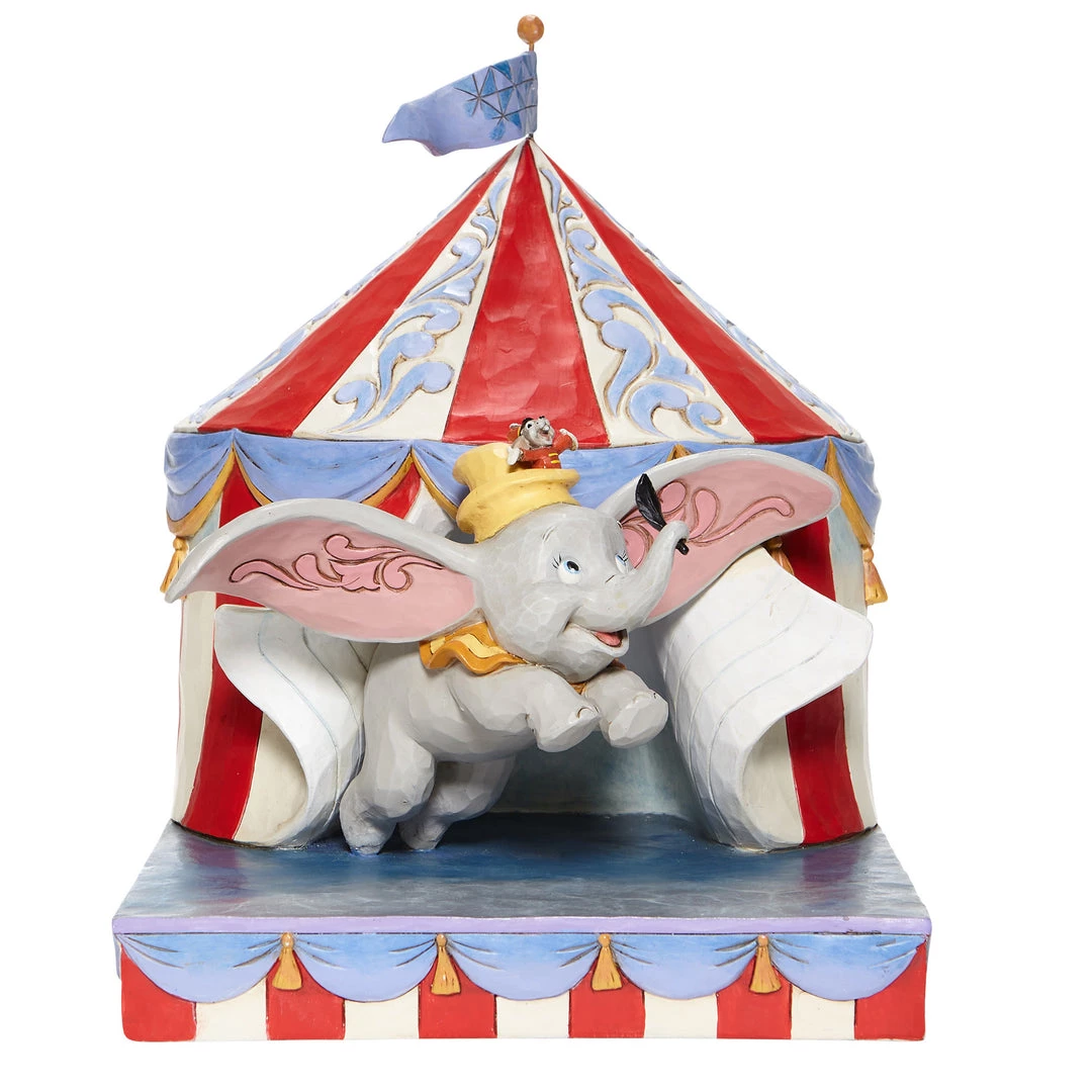 Enesco Dumbo Flying Out Of Tent Scene Figure 3 Enesco Dumbo Flying Out Of Tent Scene Figure