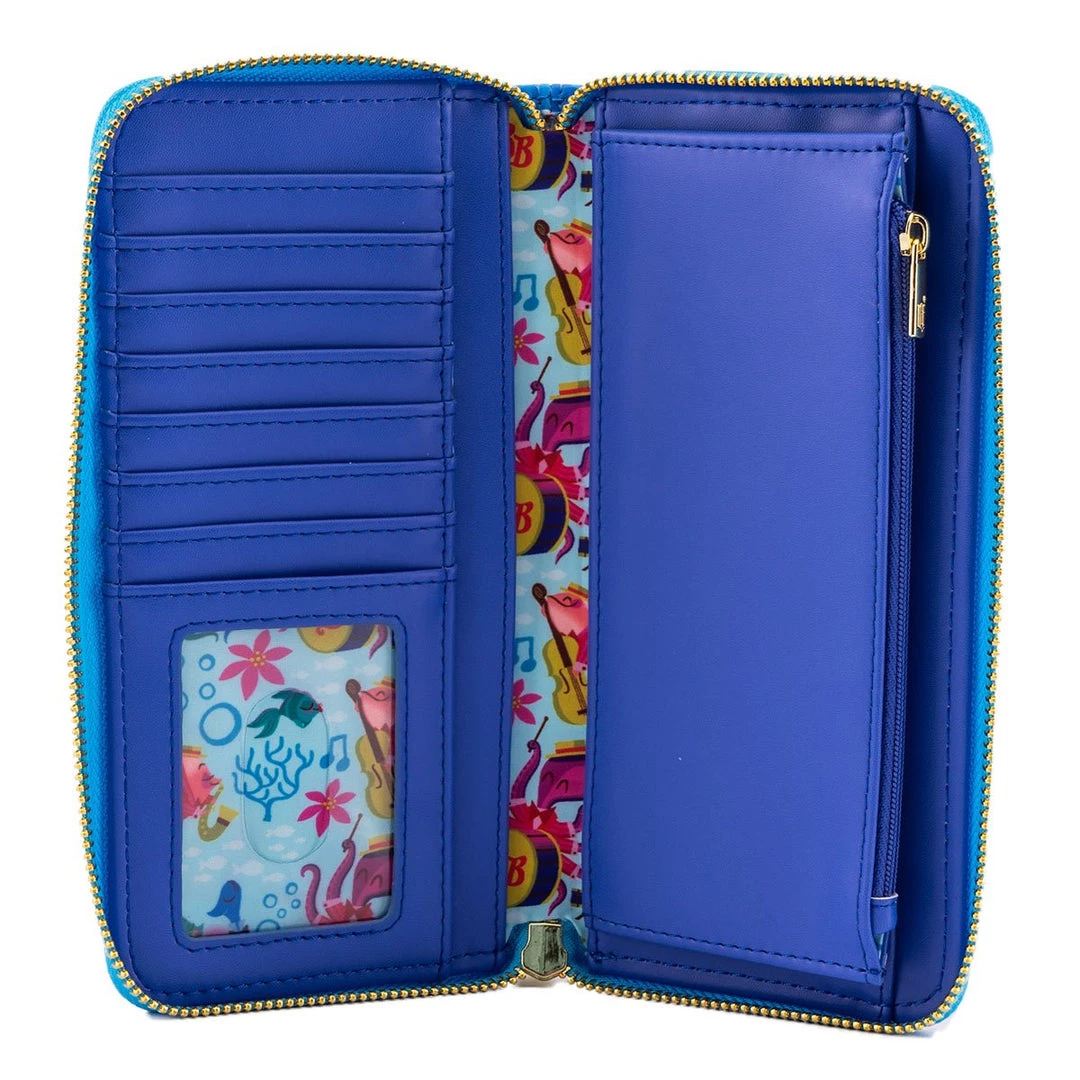 Loungefly Bedknobs & Broomsticks Underwater Zip-Around Wallet 6 Loungefly Bedknobs & Broomsticks Underwater Zip-Around Wallet