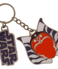 Bioworld Star Wars Ahsoka Tano Keychain With Metal Charm Disney
