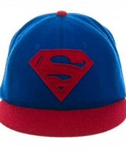 Bioworld Superman Baseball Wool Adjustable Flatbill Hat *CLEARANCE* DC Comics