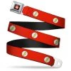 Buckle-Down DC Comics Flash Logo Red Webbing Seatbelt Buckle Belt