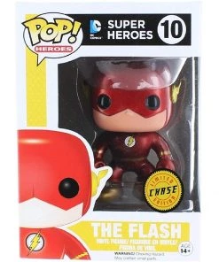 Funko Pops! Funko Pop! DC Heroes: The Flash Metallic CHASE Variant Vinyl Figure (Bundled With Pop Box Protector)