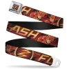 Buckle-Down DC Comics Flash Poses Full Color Seat Belt Buckle Belt