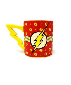 Silver Buffalo DC Comics The Flash Stripes Logo Wrap Ceramic Coffee Mug 20-Ounces