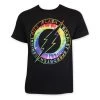 Changes Dc Comics Flash Tie Dye Logo T-Shirt Black