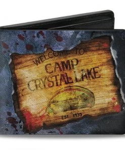Buckle-Down Friday The 13th Welcome To Camp Crystal Lake Bi-Fold Wallet