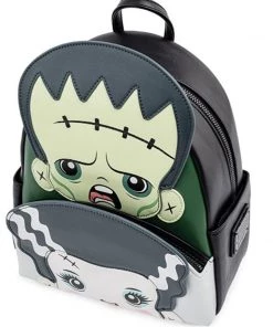 Loungefly Universal Monsters Frankie And Bride Cosplay Mini Backpack