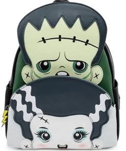Loungefly Universal Monsters Frankie And Bride Cosplay Mini Backpack