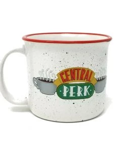 Spoontiques Friends - Central Perk Ceramic Camper Style Mug 14 Oz.