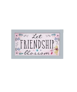 Silver Buffalo Disney Winnie The Pooh Let Friendship Blossom Wood Wall Art