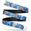 Buckle-Down Frozen Characters Poses Blues Webbing Seatbelt Belt