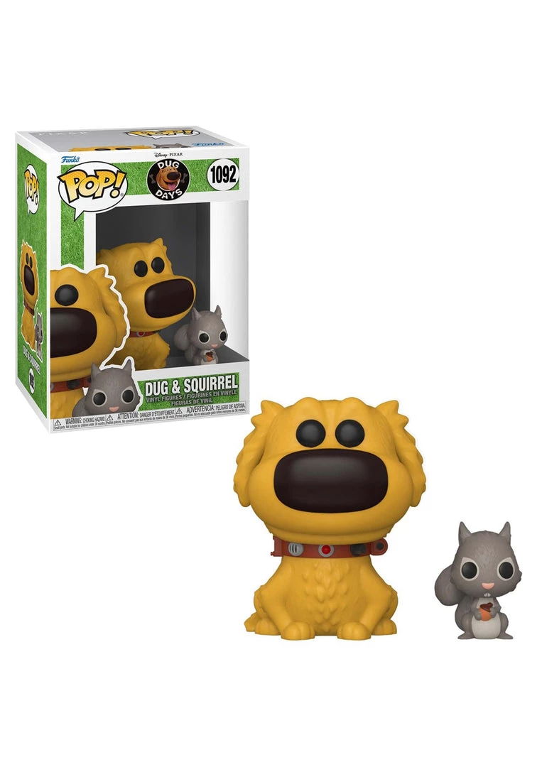 Funko Pop & Buddy: Dug Days- Dug W/Squirrel Funko Pops! 3 Funko Pop & Buddy: Dug Days- Dug W/Squirrel Funko Pops!